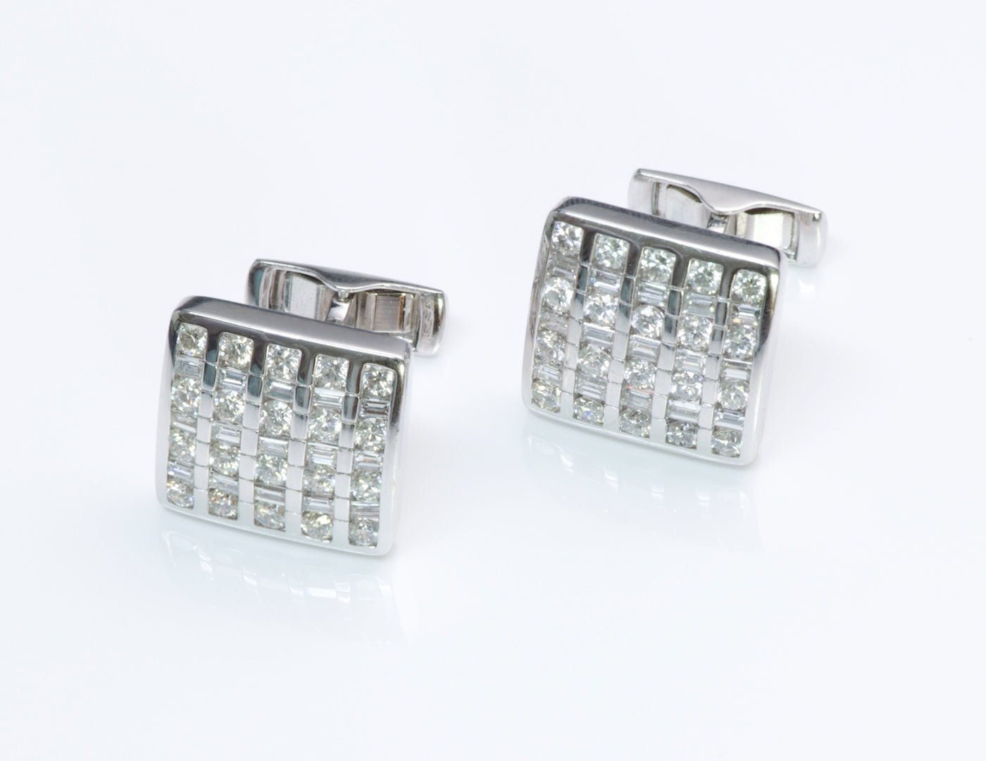 Estate Gold & Diamond Cufflinks