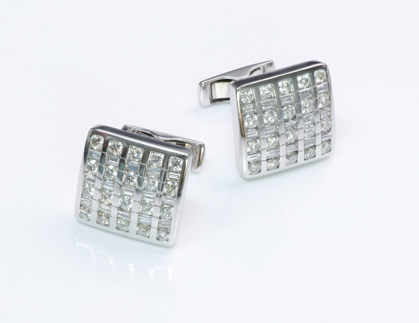 Estate Gold & Diamond Cufflinks