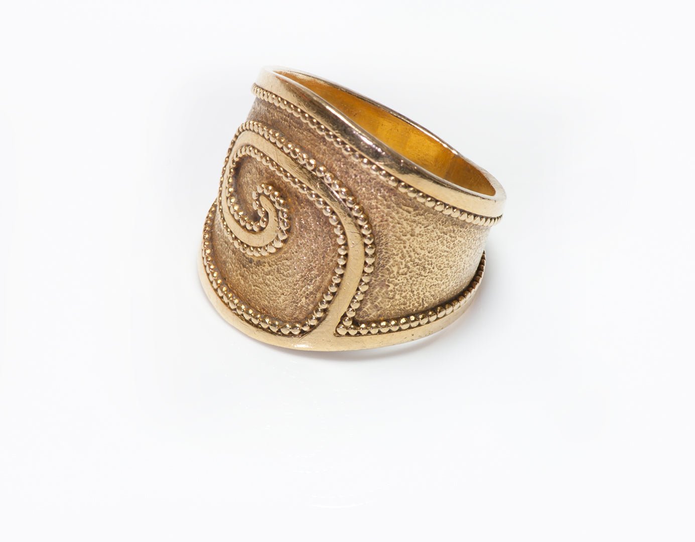 Estate Greek 22K Yellow Gold Ring