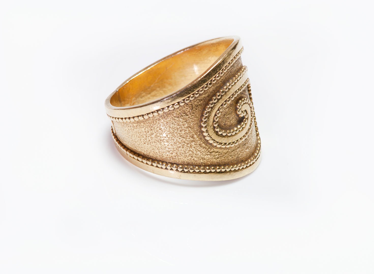 Estate Greek 22K Yellow Gold Ring