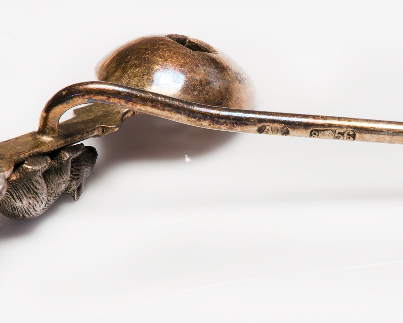 Faberge Alfred Thielemann Mouse Spoon Diamond Stick Pin