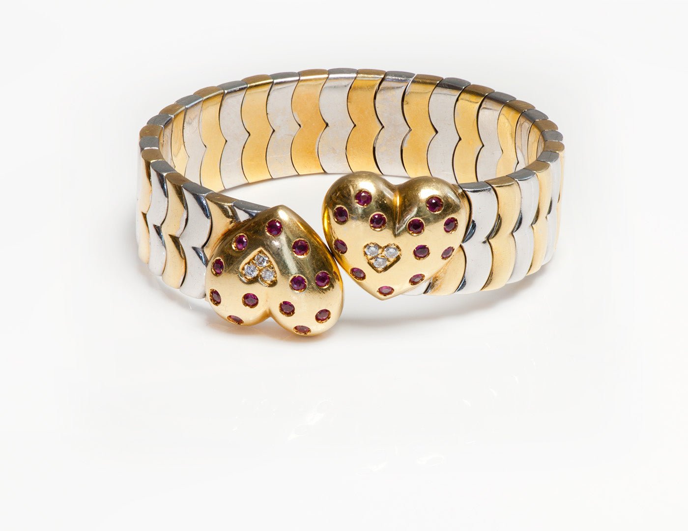 Faraone 18K Gold Ruby Diamond Bracelet