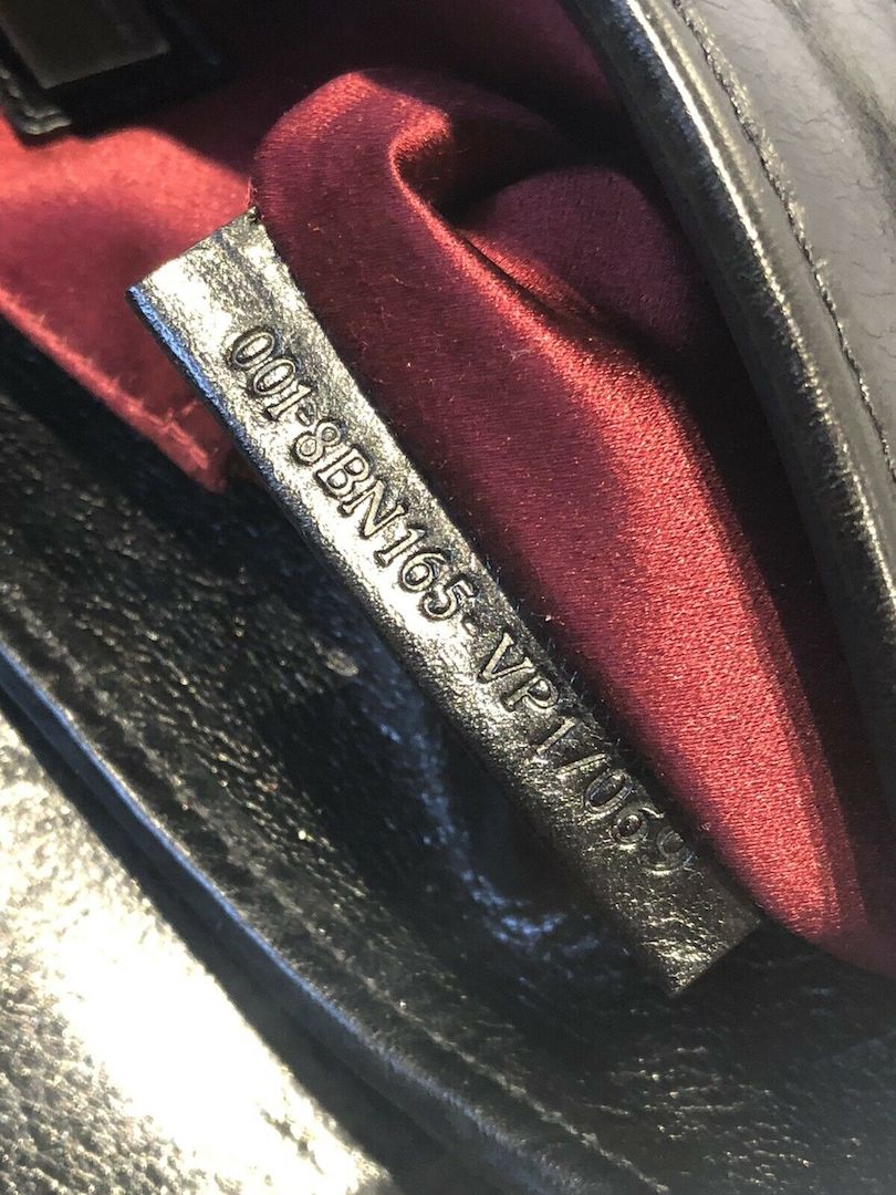 FENDI Fall 2006 Romanesque Style Palazzo Black Gold Leather Pearl Buckle B Bag