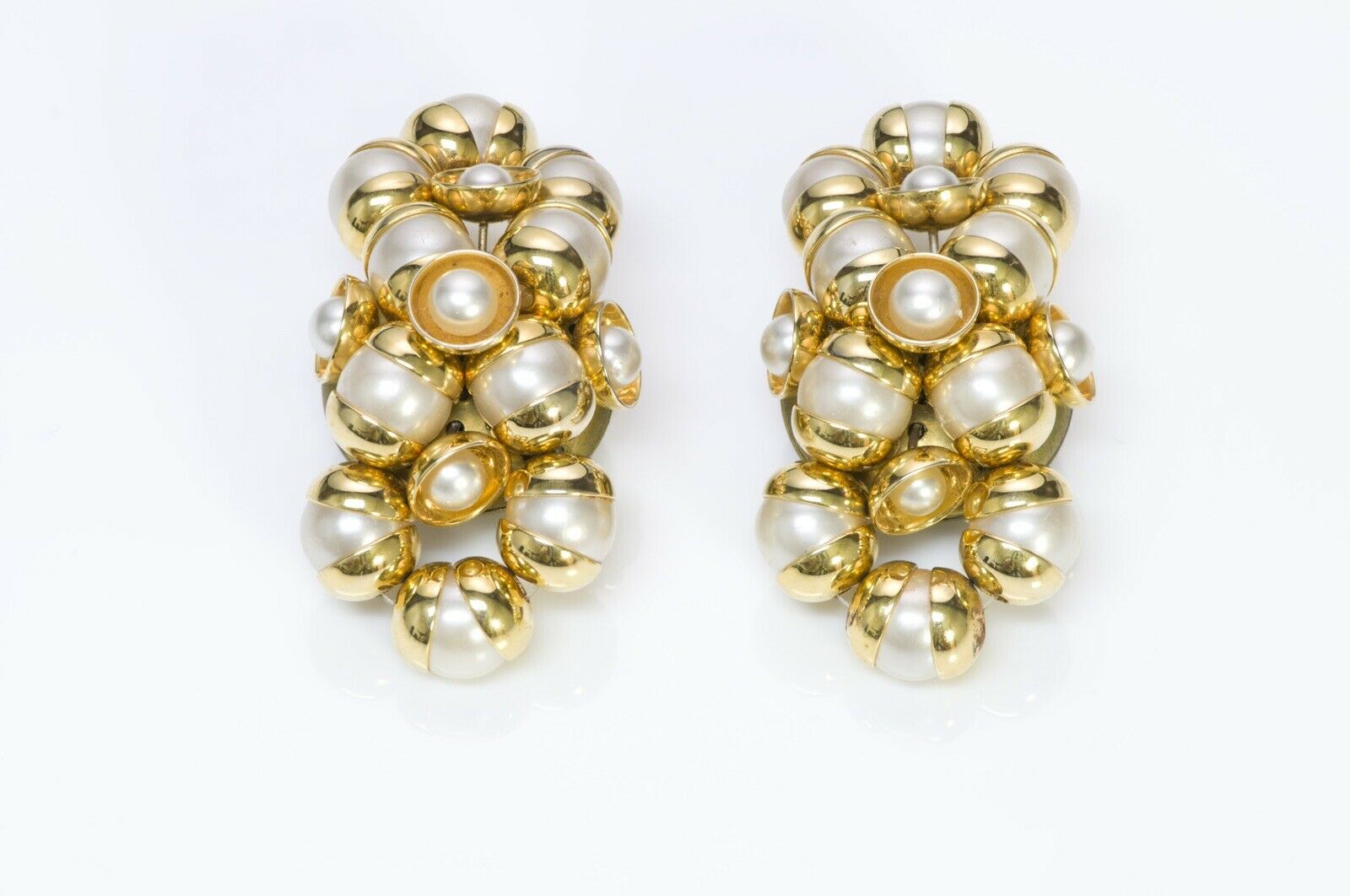Francoise Montague Paris 1950’s Pearl Earrings