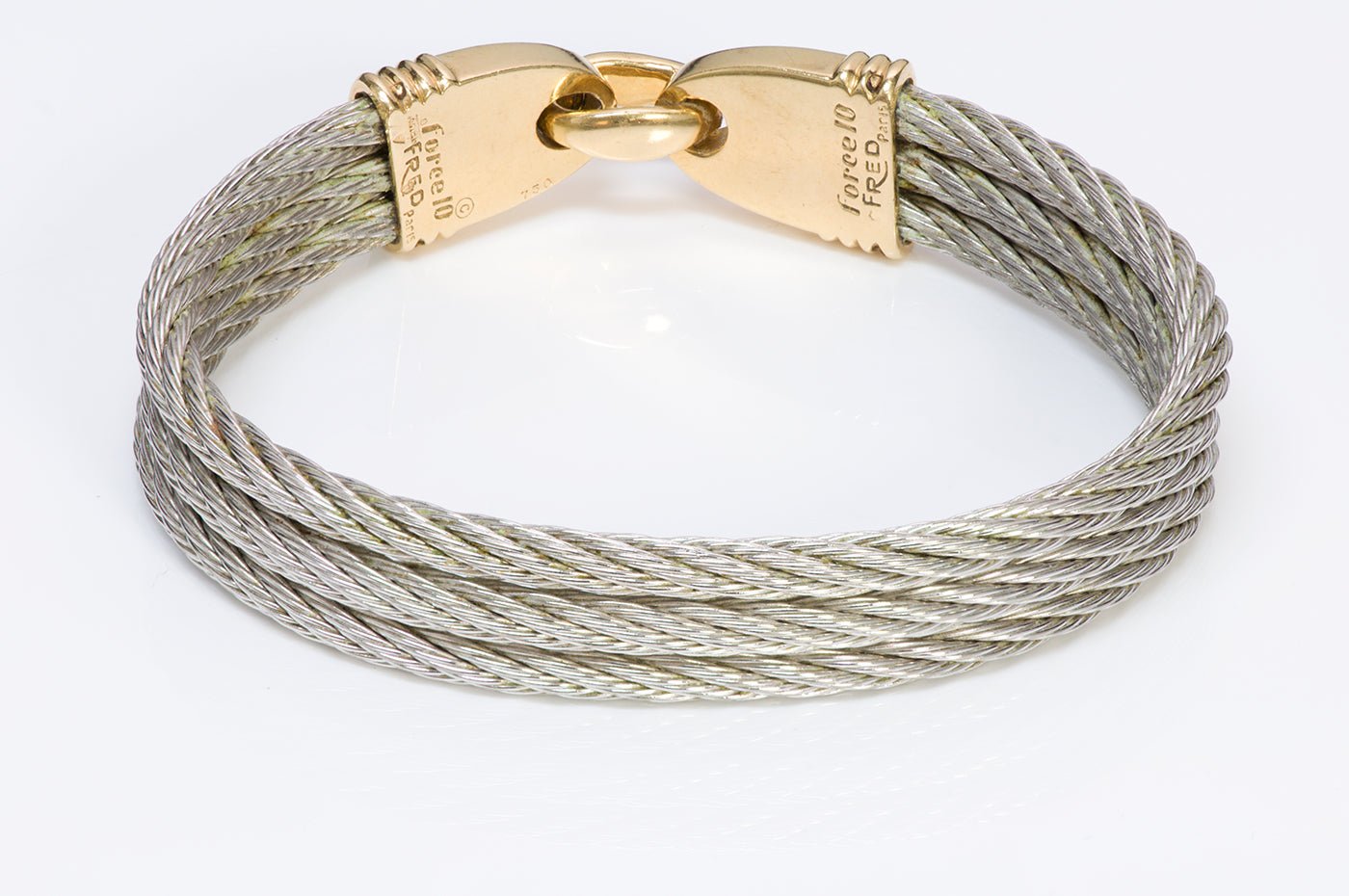 Fred Paris 18K Gold & Steel Force 10 Bracelet