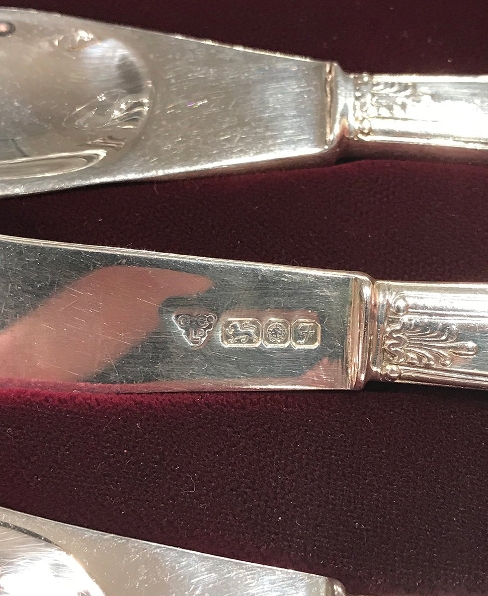 Garrard & Co. Silver Spreader & Spork Serving Set