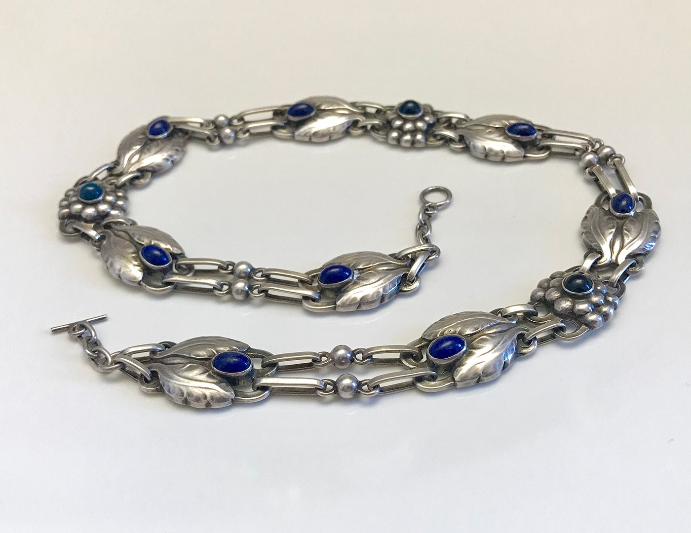 Georg Jensen 830 Silver Lapis Necklace No. 1