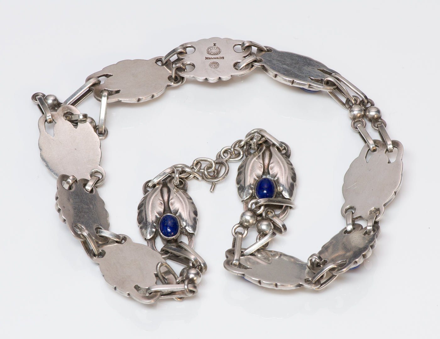 Georg Jensen 830 Silver Lapis Necklace No. 1