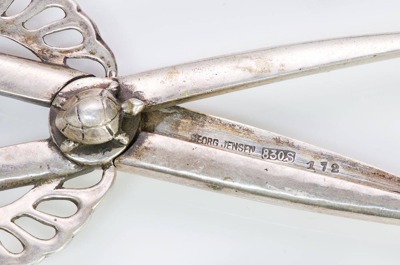 Georg Jensen 830 Silver Turtle Grape Shears No. 127