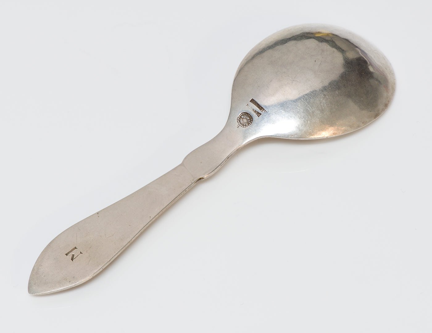 Georg Jensen Coral Sterling Silver Fuchsia Coffee Spoon # 5