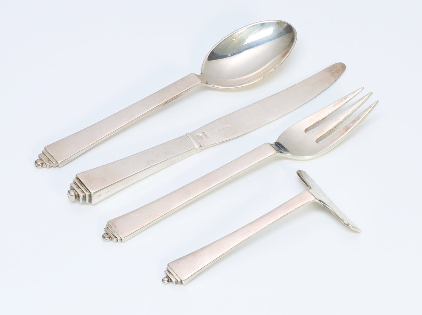 Georg Jensen Pyramid Silver Child Set