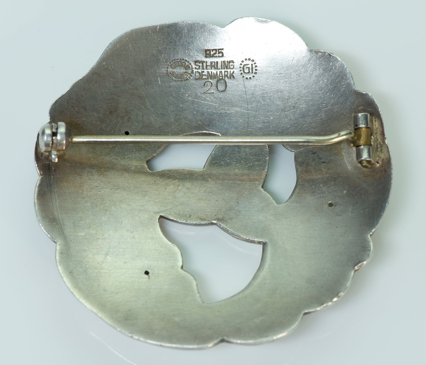 Georg Jensen Silver Brooch No. 20