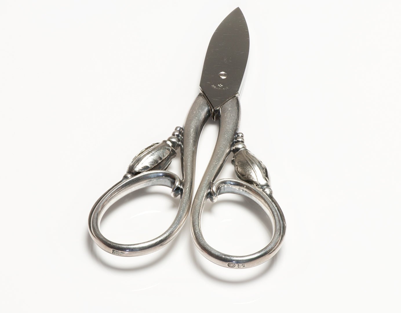 Georg Jensen Sterling Blossom Grape Shears 84