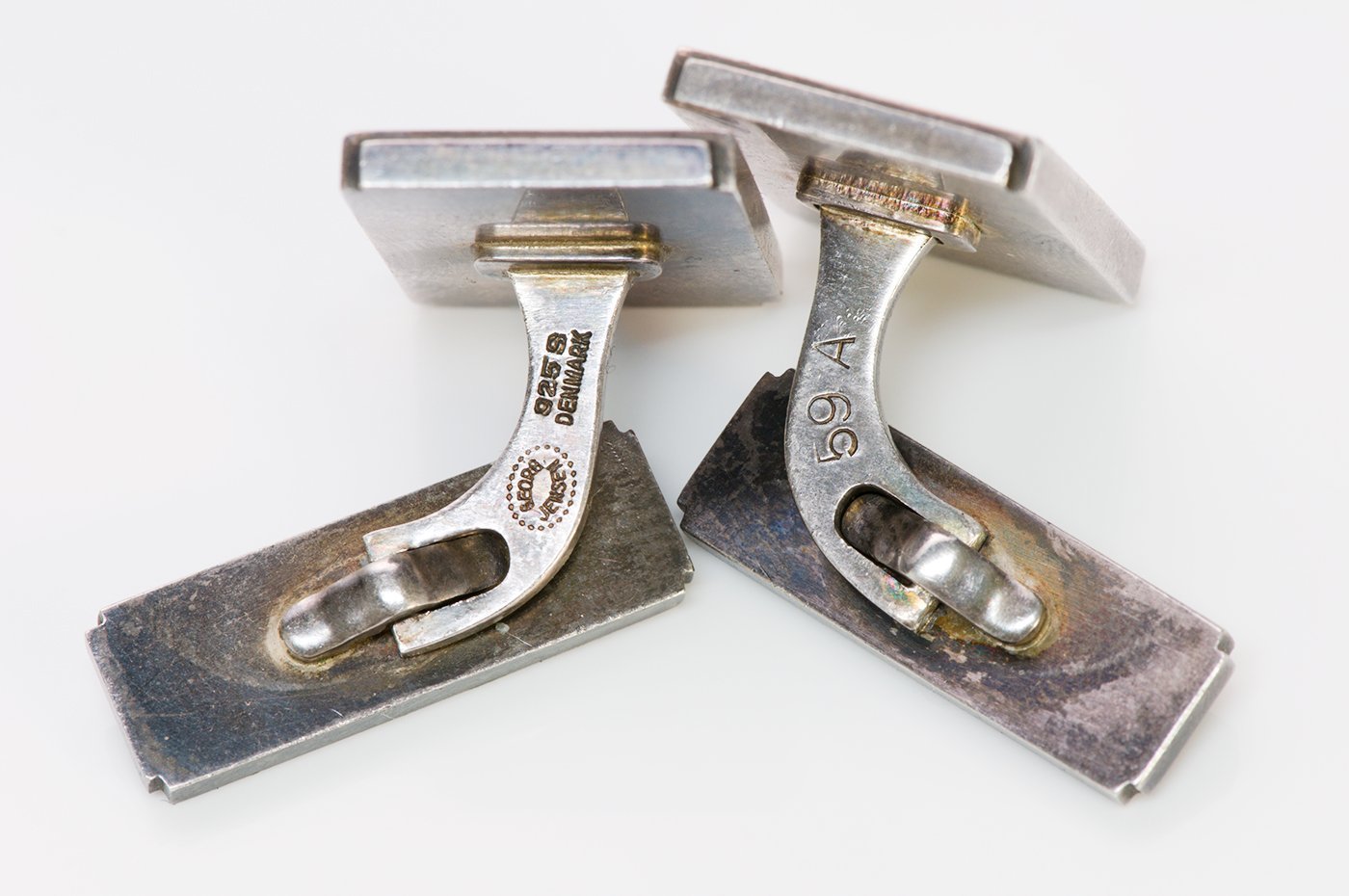 Georg Jensen Sterling & Gold Cufflinks 59A by Henry Pilstrup