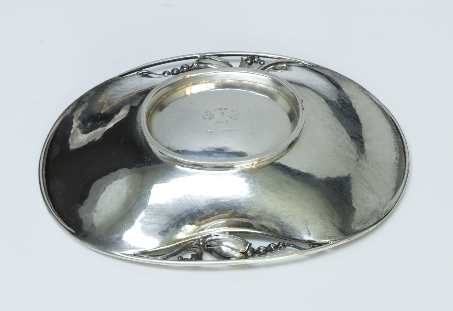 Georg Jensen Sterling Silver Blossom Oval Bowl No. 2