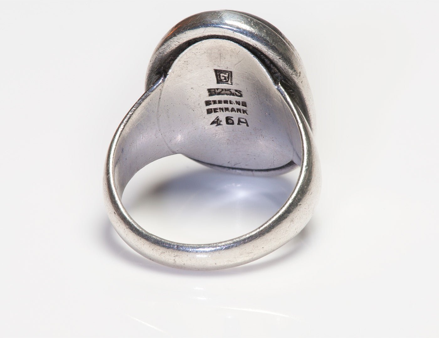 Georg Jensen Sterling Silver Coral Ring by Harald Nielsen 46A