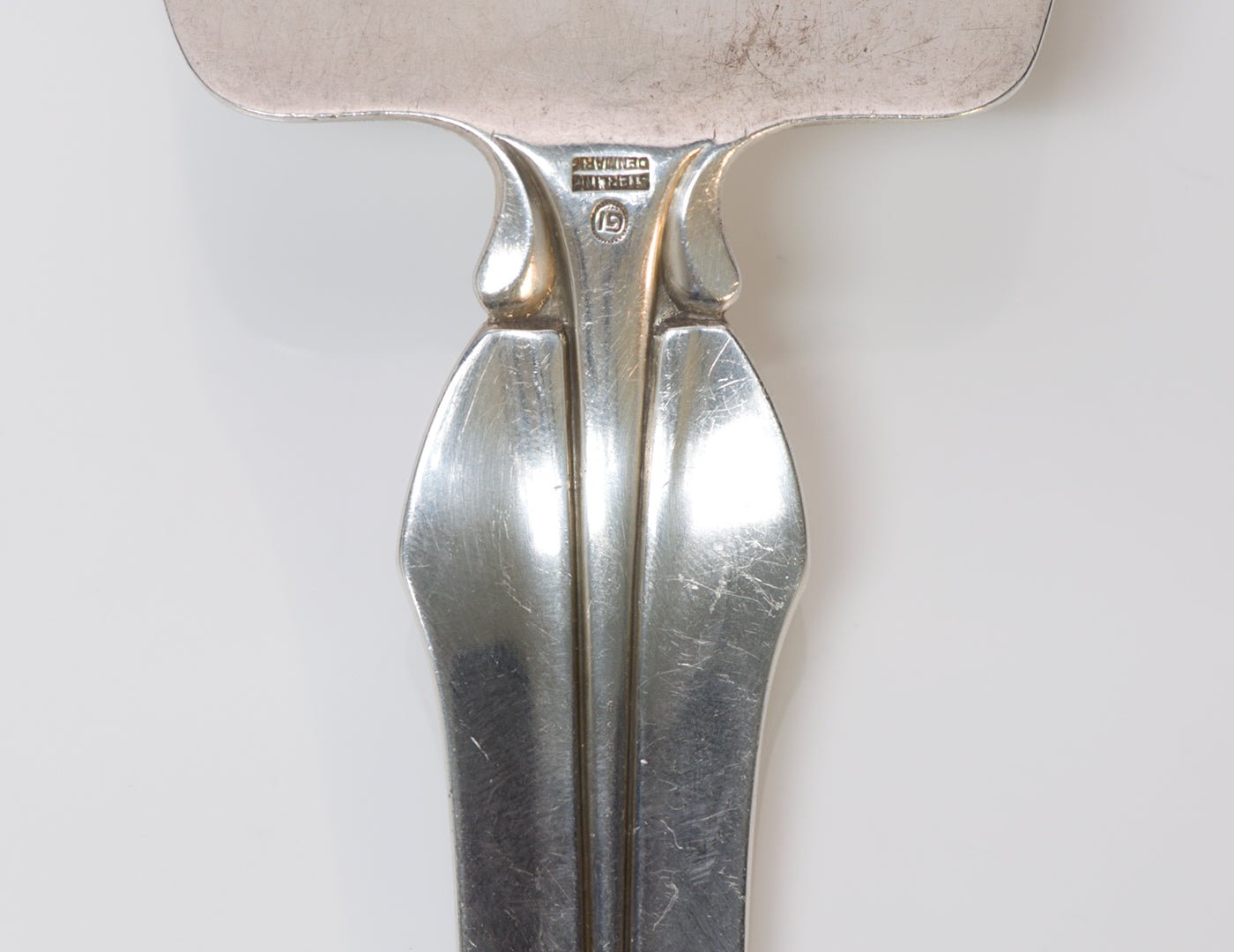 Georg Jensen Sterling Silver Fish Server Elsinore Agave Pattern