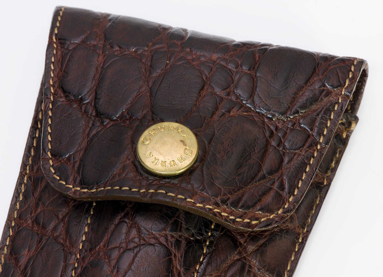 Ghurka Brown Crocodile Scissors Letter Opener Set