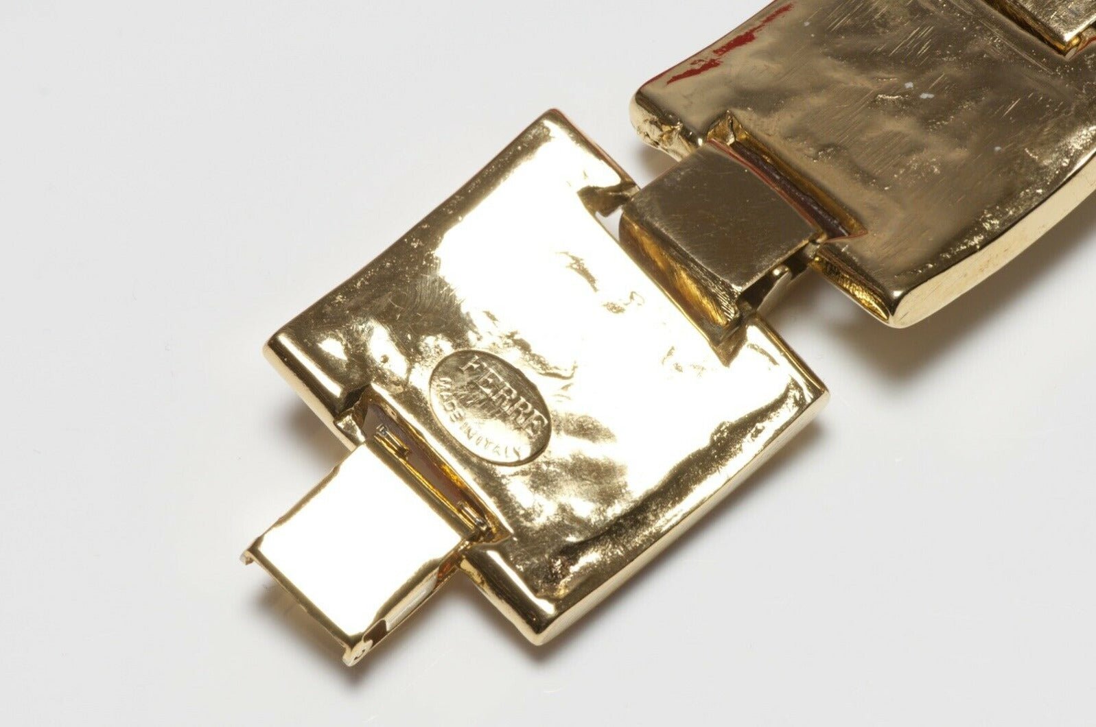 Gianfranco Ferre Pyramid Shape Yellow Crystal Bracelet