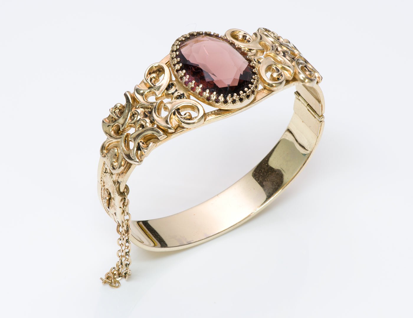 Gilt Metal Carved Bracelet