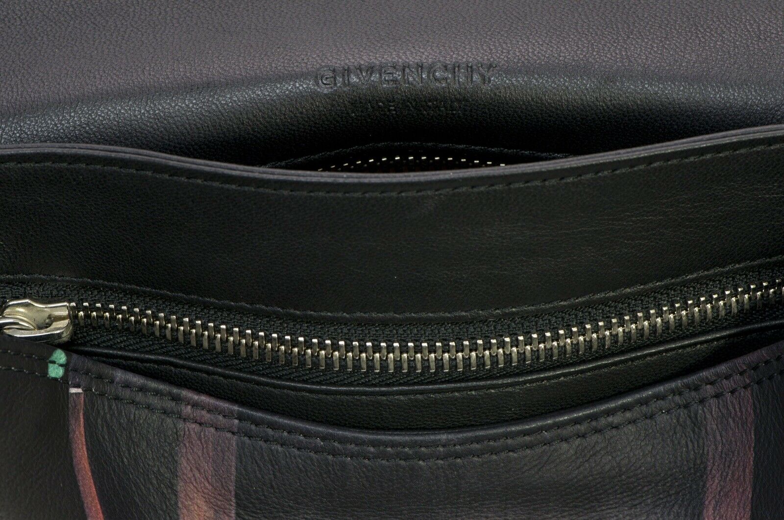GIVENCHY Confetti Black Leather Women’s Flap Clutch Bag