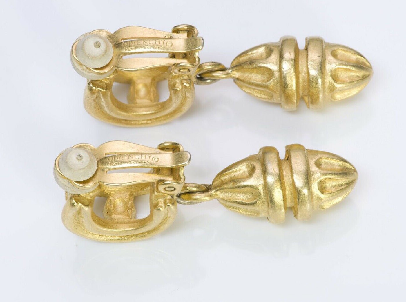 Givenchy Gold Tone Drop Earrings