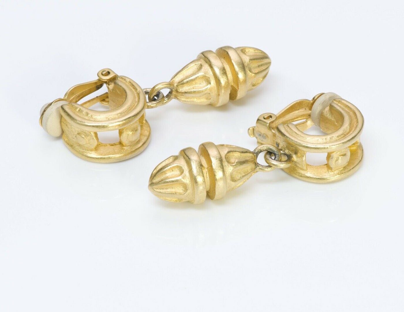 Givenchy Gold Tone Drop Earrings