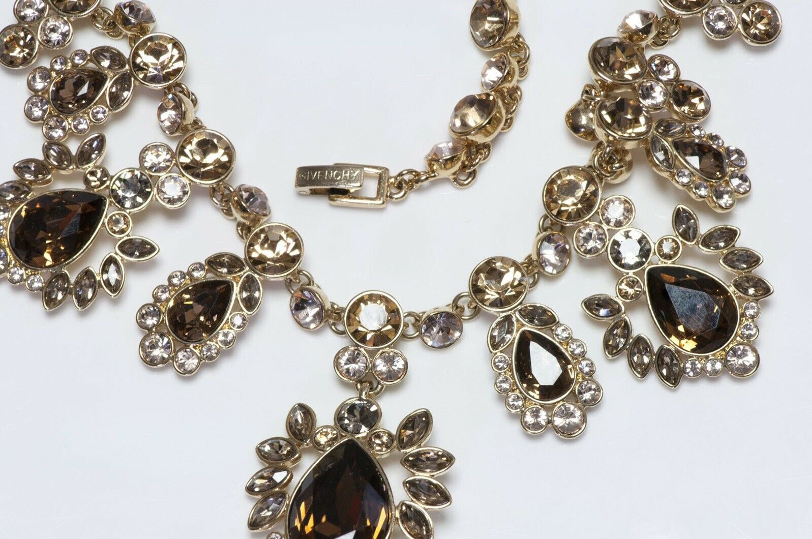 GIVENCHY Paris Brown Crystal Necklace