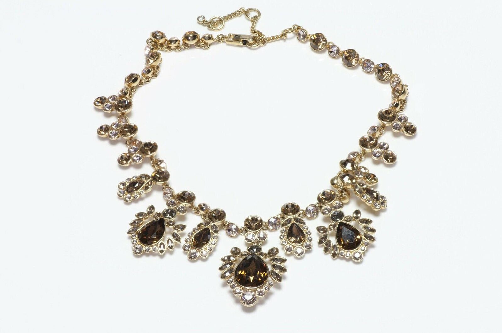 GIVENCHY Paris Brown Crystal Necklace