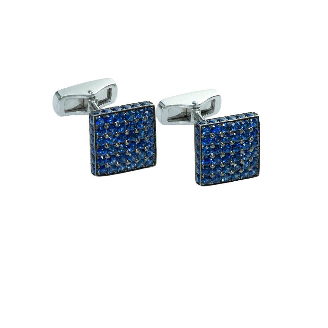 Gold Sapphire Cufflinks