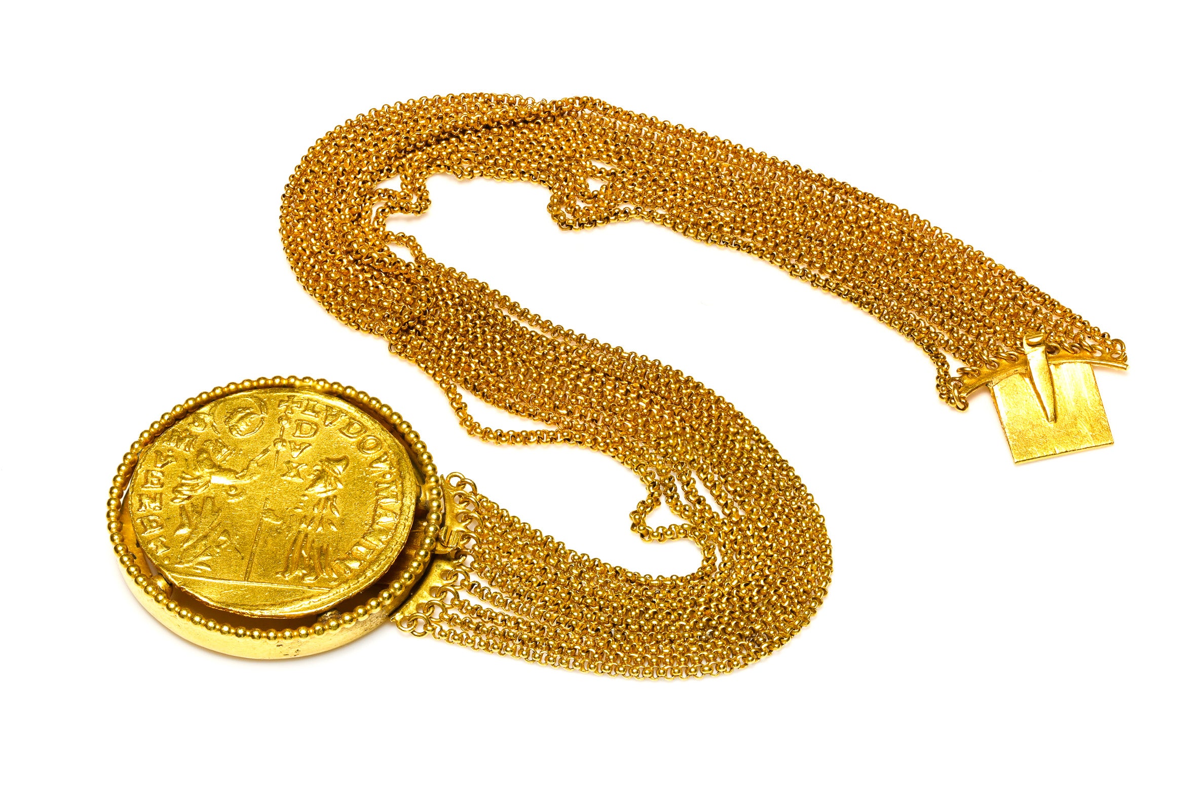 Antique Gold Bracelet Ancient Coin