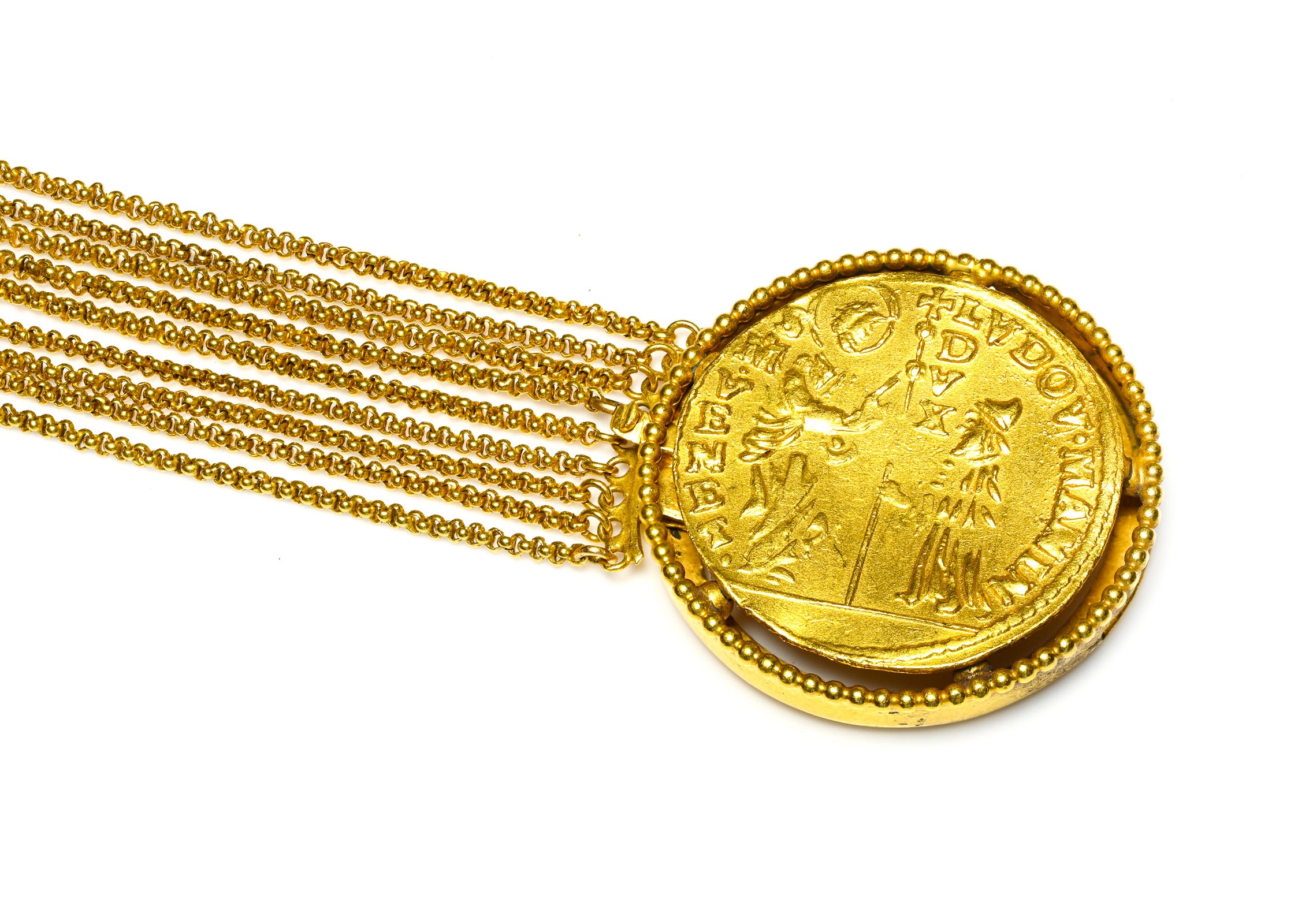 Ancient Coin Antique Revival Gold Bracelet