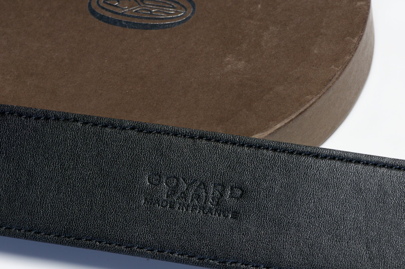Goyard Paris Black Brown Monogram Leather Goyardine Men’s Belt