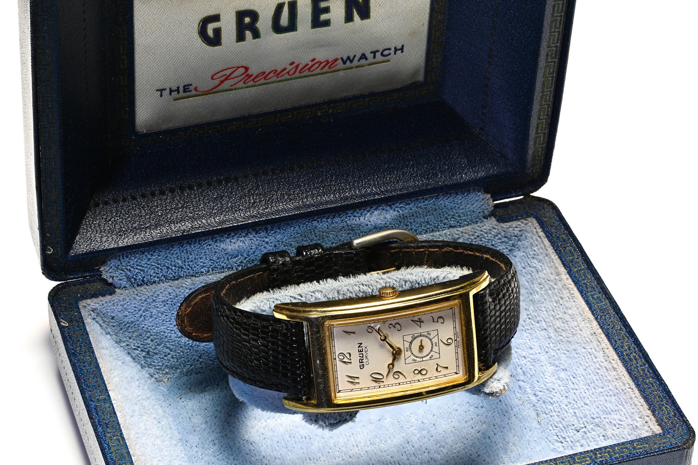 vintage Gruen Curvex Gold Plated Wrist Watch