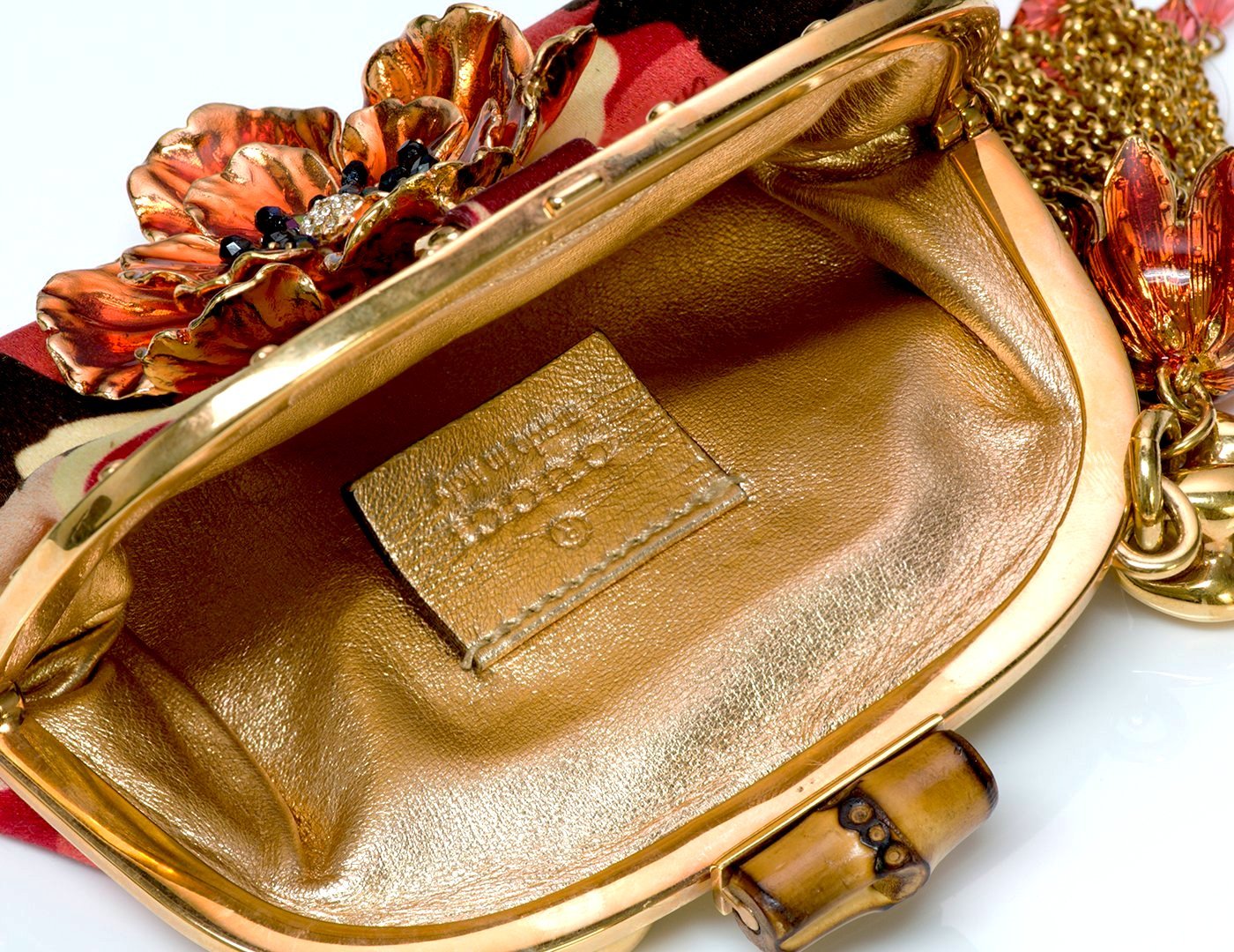 Gucci by Tom Ford Bamboo Satin Flower Bag
