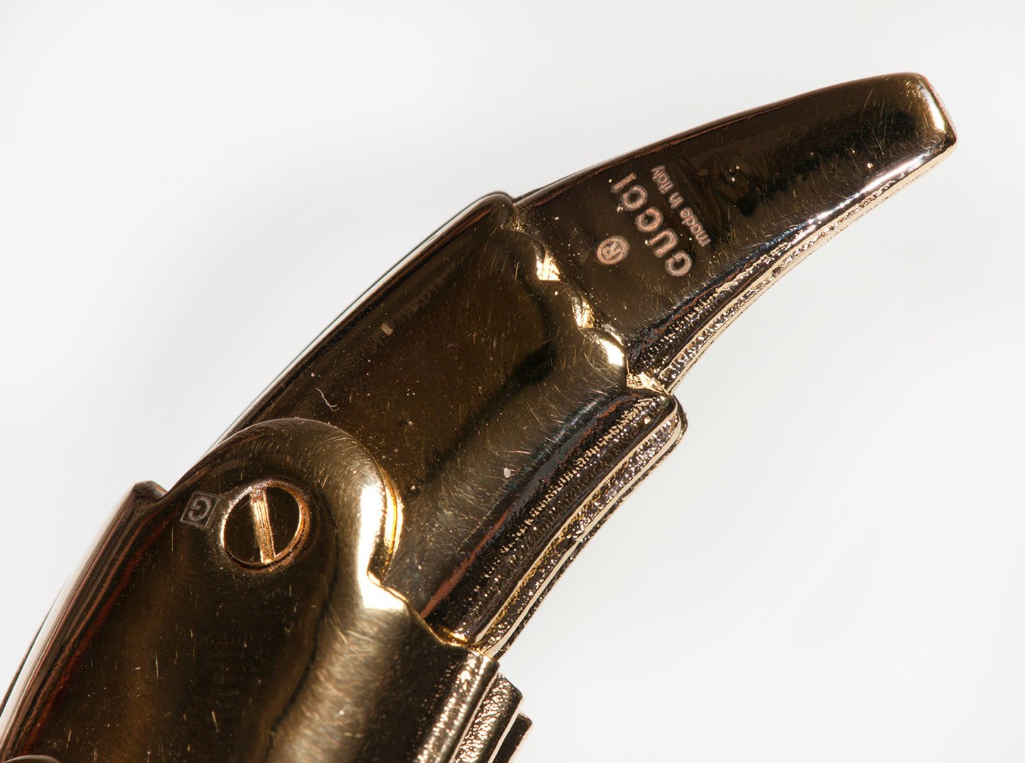 Gucci Green Heart Crystal Snake Necklace