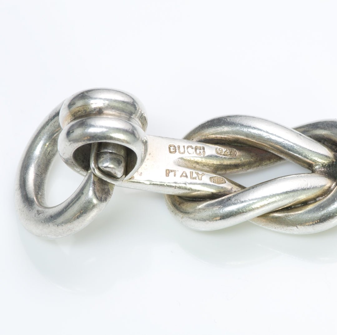 Gucci Hercules Knot Sterling Silver Bracelet