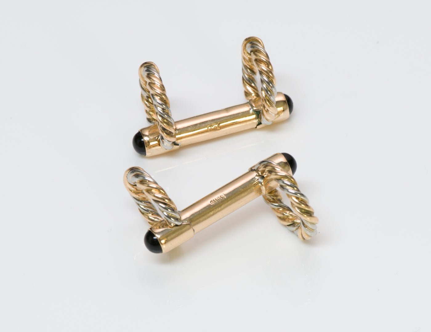 Gucci Horse Bit Gold Cufflinks