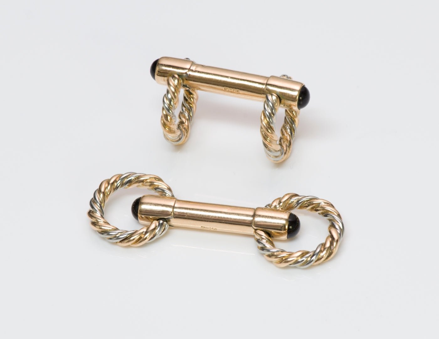 Gucci Horse Bit Gold Cufflinks