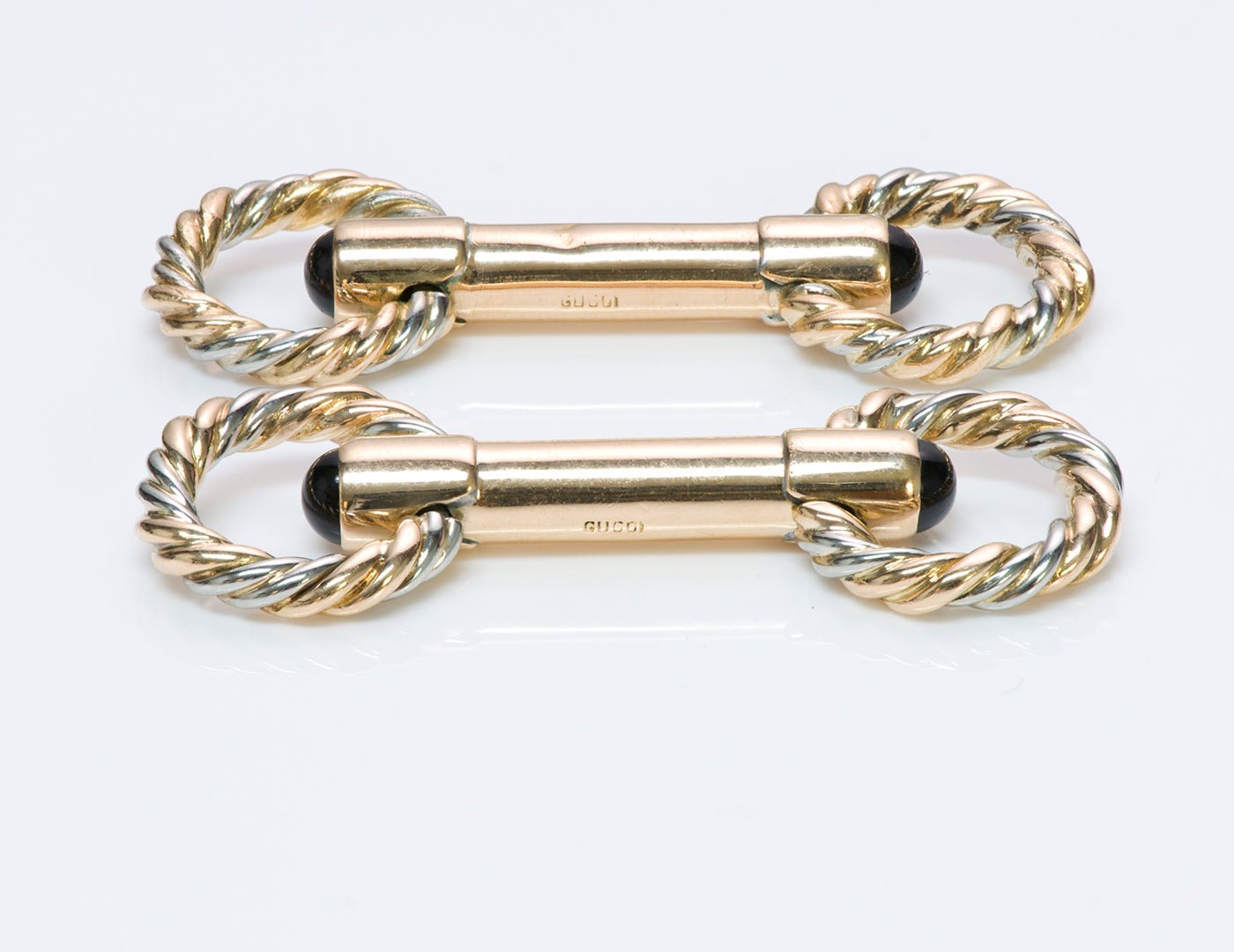 Gucci Horse Bit Gold Cufflinks