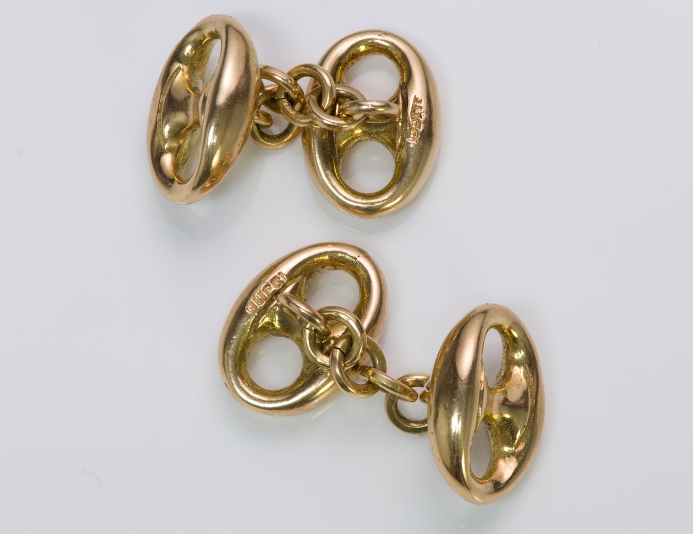 Gucci Marina 18K Gold Cufflinks