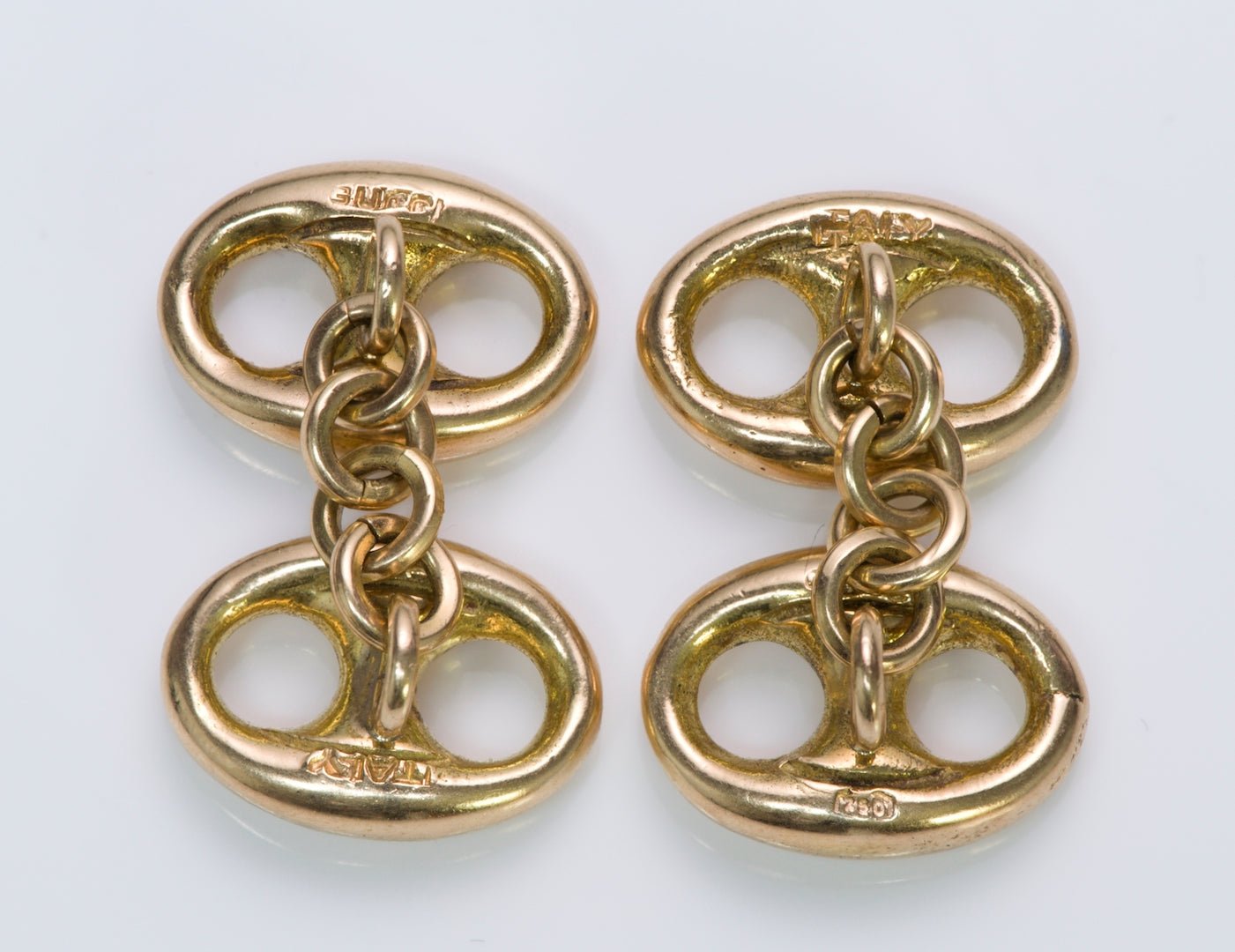 Gucci Marina 18K Gold Cufflinks
