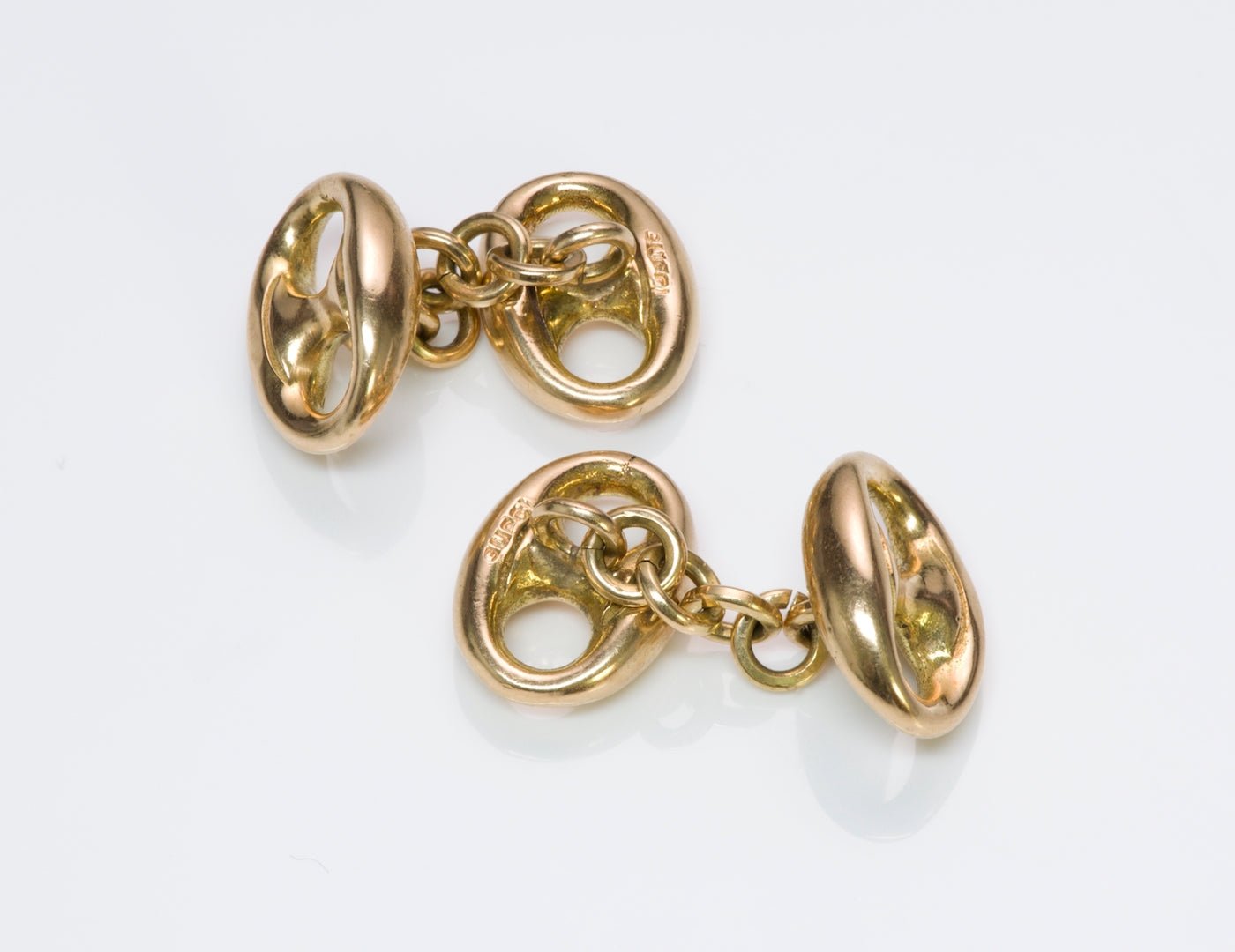 Gucci Marina 18K Gold Cufflinks