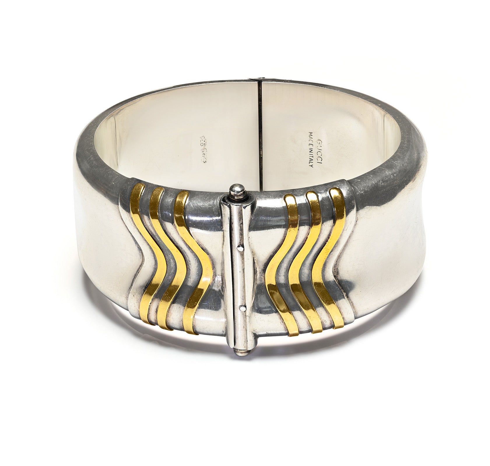 Gucci Gold Wide Bangle Bracelet