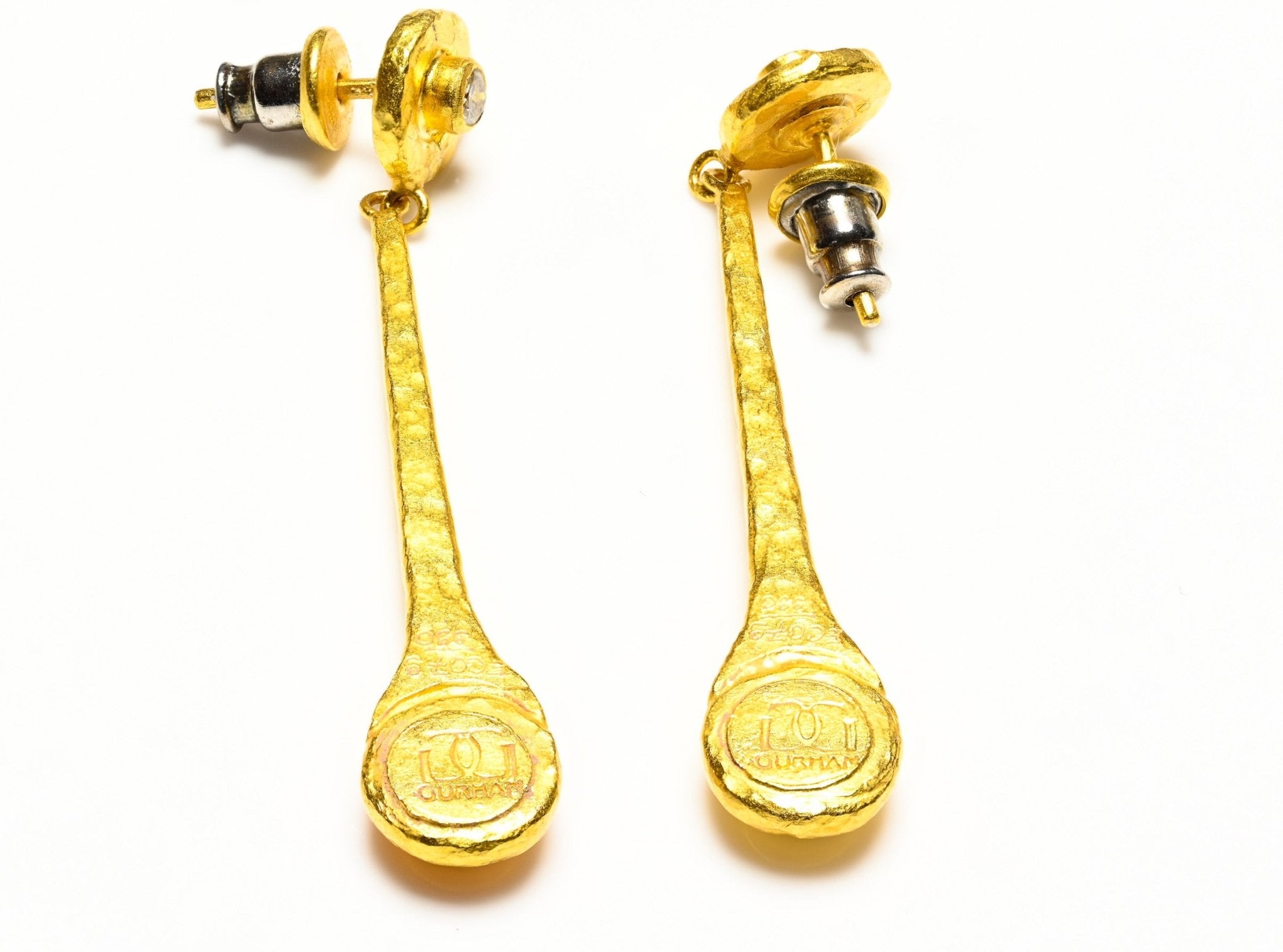 Gurhan 24K Gold Diamond Earrings