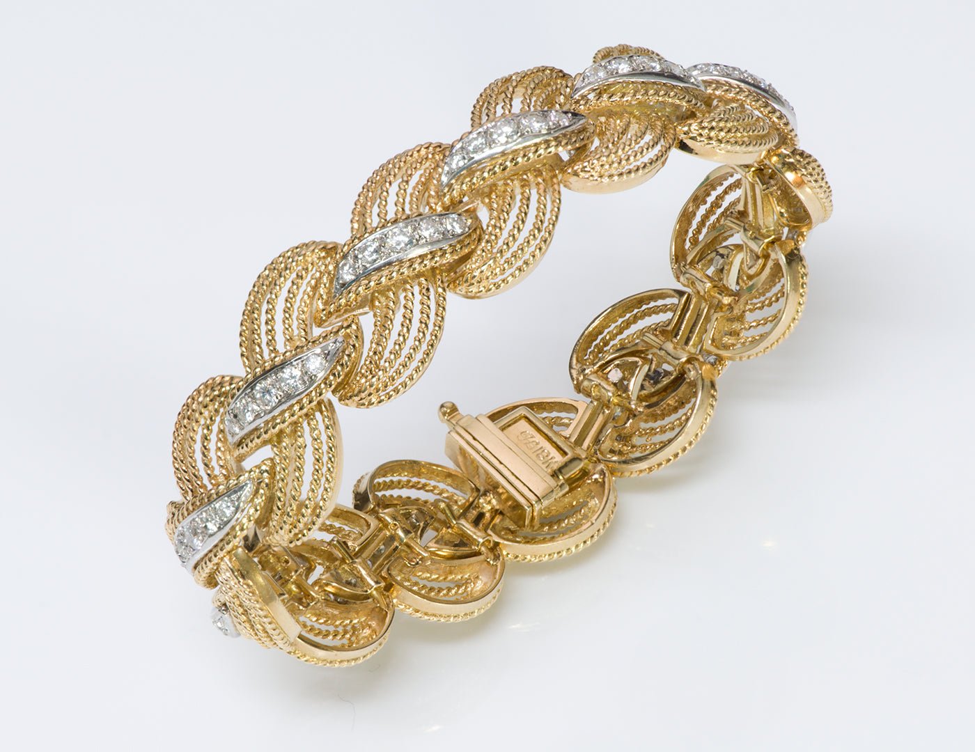 Hammerman Brothers 18K Gold Diamond Bracelet