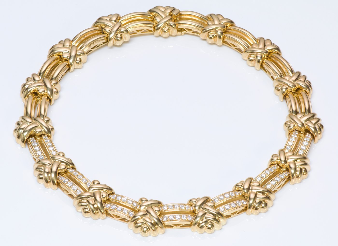 Hammerman Brothers 18K Gold Diamond Necklace