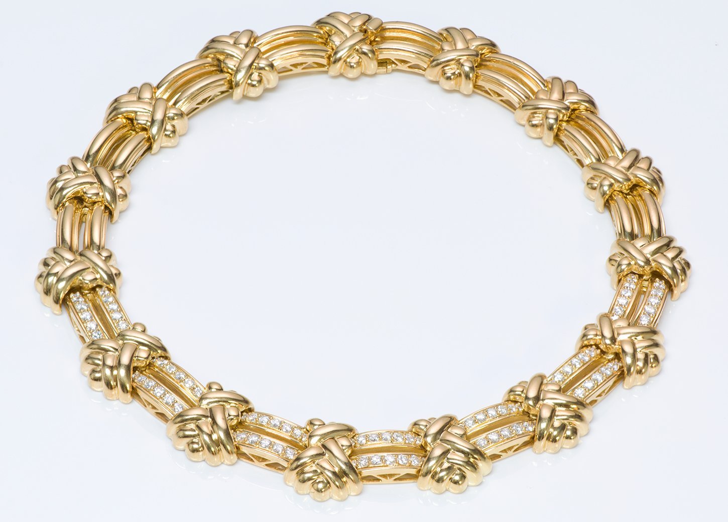 Hammerman Brothers 18K Gold Diamond Necklace