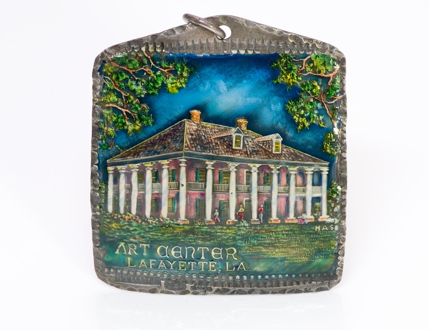 Has Sterling Silver Enamel Pendant