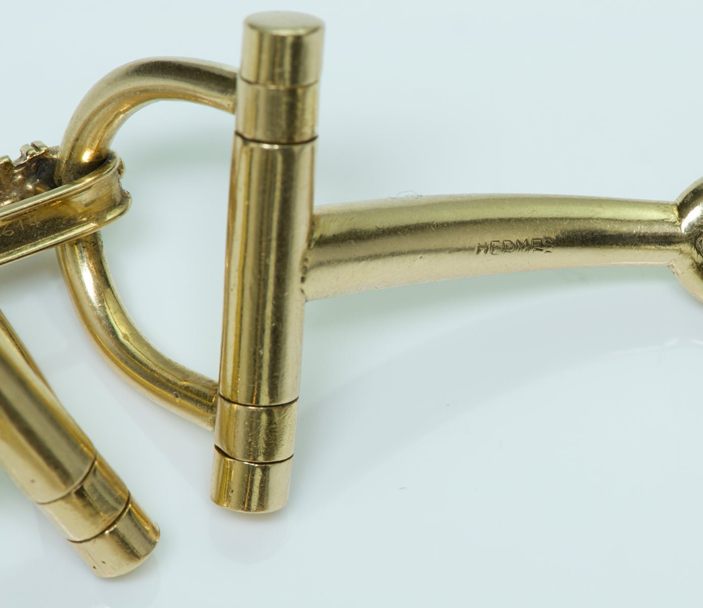 Hermès 18K Yellow Gold Horse Snaffle Bit Bracelet